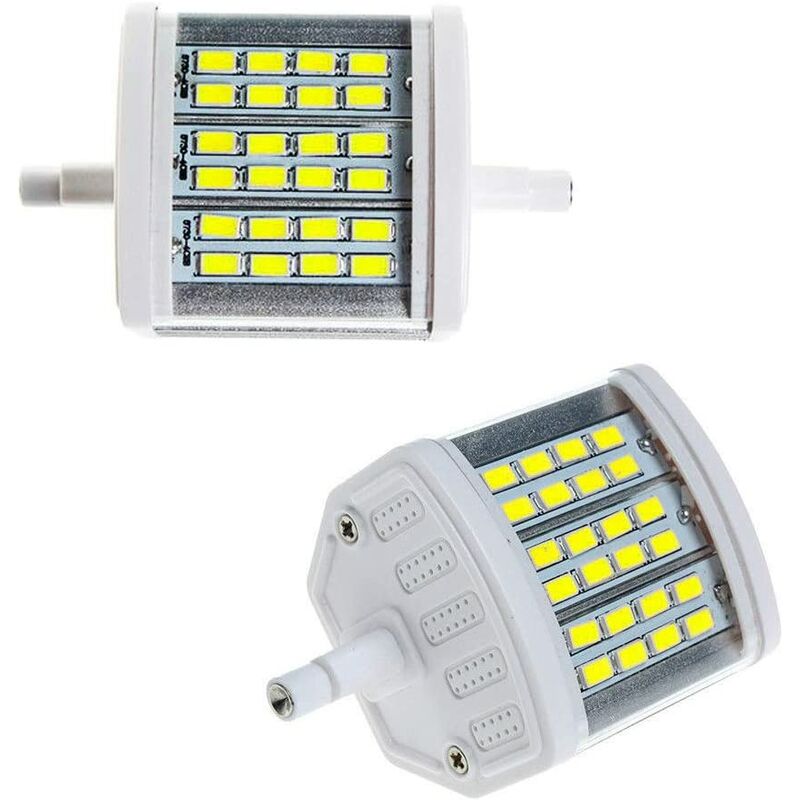15W R7S LED Bulbs 78mm Non-Dimmable (2 Pack) 100W Equivalent J Type R7s Floodlight, Daylight White 6000K 900 Lumen 24 LEDs Double Ended J78 LED Light