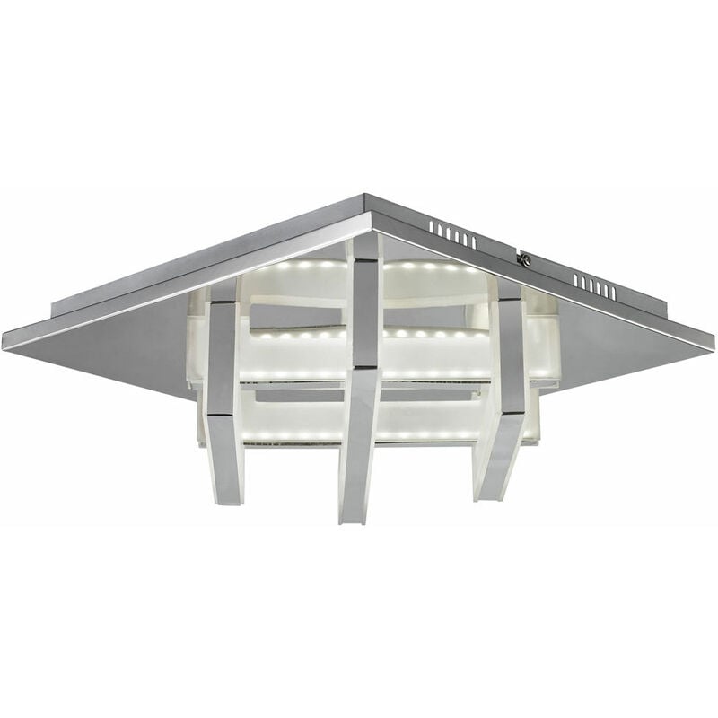 

Lámpara de techo LED SMD de 15 vatios para comedor, cromo acrílico, 4000 Kelvin Esto BRIDGE 740032