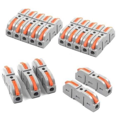 15x Kabelverbinder Hebelklemme – Steckklemme 1-zu-1 28-12AWG