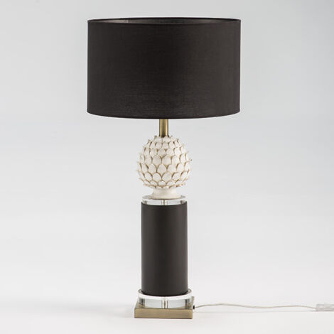 15x15x58 Gold/Weiß -Metall -Tischlampe/schwarze Keramik ohne Bildschirmbeleuchtung/Tischlampen für alle Stile, um dem Haus eine Note zu verleihen