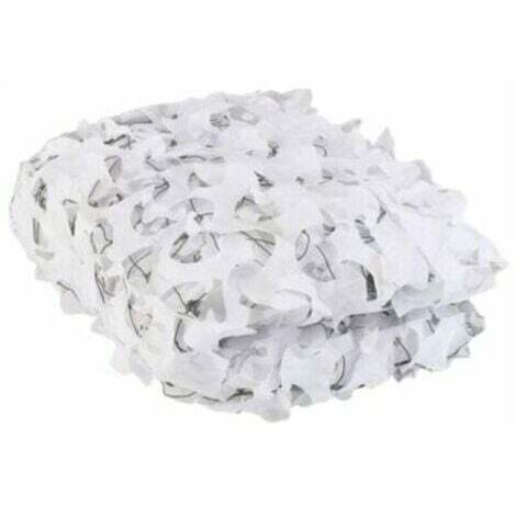 (1.5x2M) voile de parasol camouflage blanc pour patio toit ombrage piscine jardin mobilier de jardin parasol voile