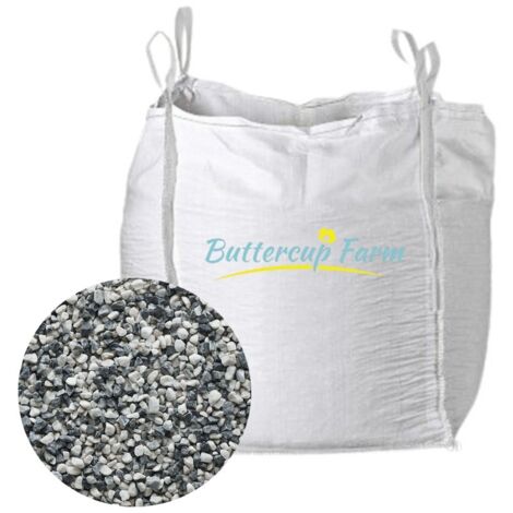 16-32mm Gravel Grey and White Chippings - Premium Aggregate Bulk Bag - 850 kilos
