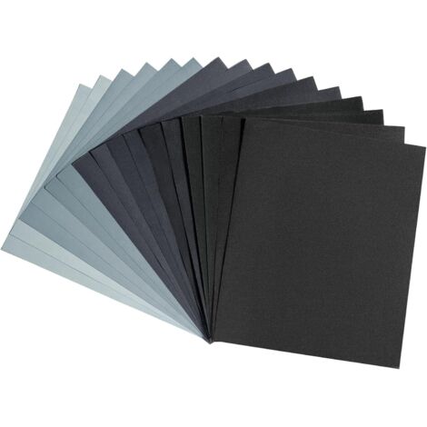 16 Blatt feines Schleifpapier: Körnung 5000, 3000, 2500, 2000, 1500, 1200, 1000, 800, Nass- und Trockenschleifpapier, 23 x 28 cm