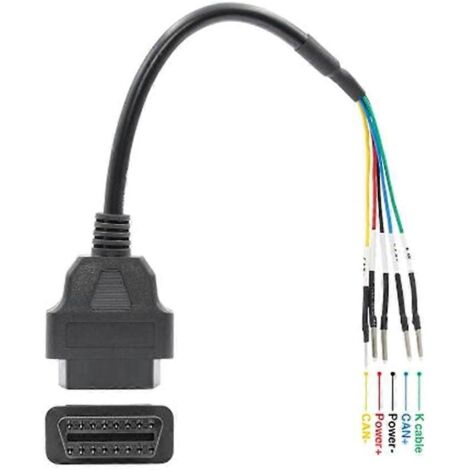 16 broches OBD OBD2 femelle K-Line Can Line cavalier testeur connecteur câble diagnostic pour scanner automobile