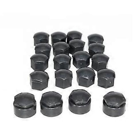 16 cache-écrous centraux de roue de 17 mm + 4 cache-écrous circulaires de 25 mm pour - Seat