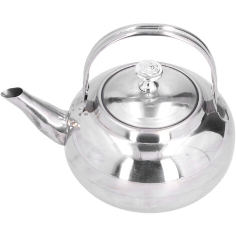 16 cm großer Wasserkocher aus Edelstahl mit Teefilter, ideal für Zuhause und Restaurant