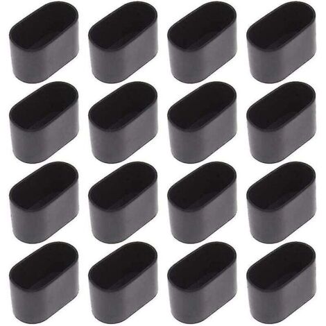 16 embouts ovales pour table et chaise, 15 x 30 mm.