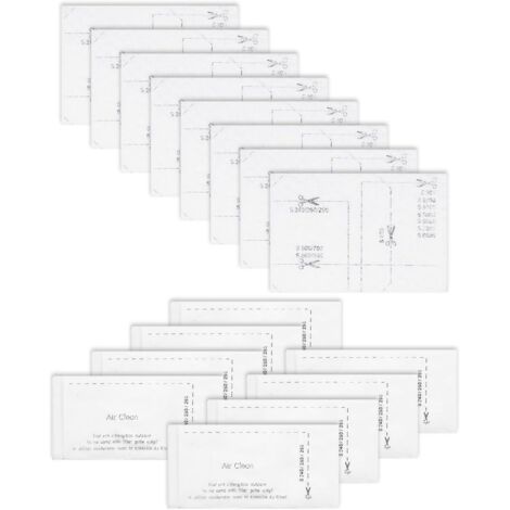 16 Filtres Aspirateur - Filtre Moteur - Filtre Sortie d'Air - Haute Efficacité Anti-Poussière et Pollen pour Miele C1 C2 C3 Série S - Blanc - 8+8 Unités