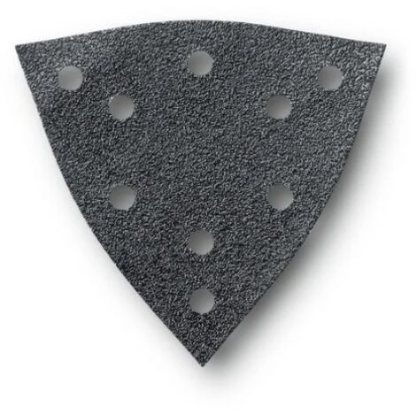 16 FOGLI ABRASIVI FORATI TRIANGOLARI GR.120 130 MM