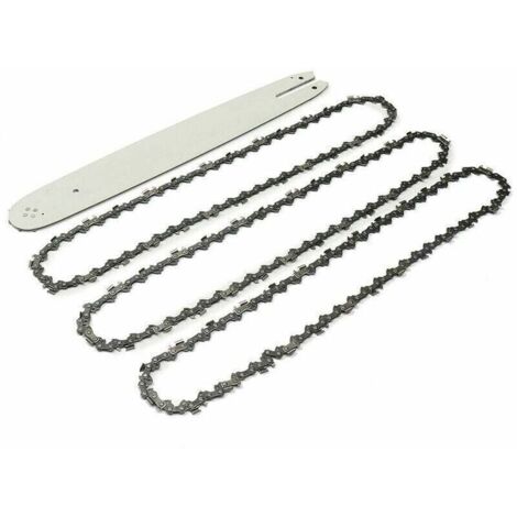 16'' Führungsschiene + 3 Kettensägenketten für STIHL 009 012 021 E180 MS180 MS190 MS250 HT70 Cisea