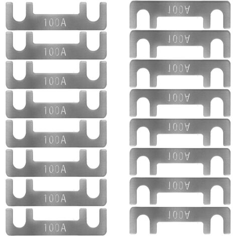 16 Fusible, Lame 100A, Alliage De Zinc, 32V, Pour Auto, Truck, RV