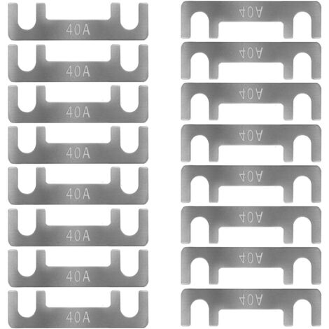 16 Fusible, Lame 40A, Alliage De Zinc, Résistant Chaleur, Pour Auto Truck RV Moto