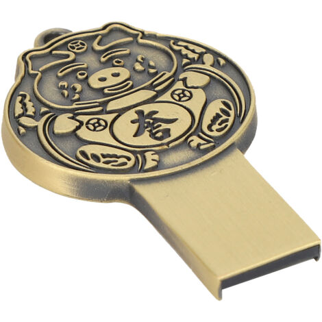 16 GB wasserfester USB 2.0-Stick aus Metall für PC, Laptop und Fernseher