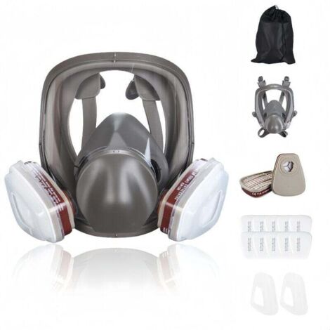 16-in-1-Antibeschlag-Gasmaske, Vollgesichtsmaske, Atemschutzmaske für industrielle Farbspritzarbeiten, Sicherheitsfilter, Formaldehydschutz