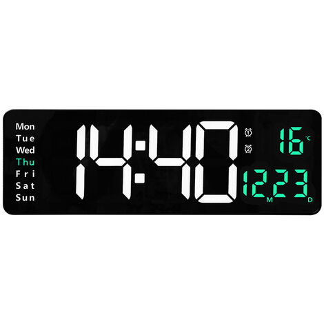 Large Digital Alarm Clock For Visually Impaired - Big Electric Clock For  Bedroom, Jumbo Number Display, Fully Dimmable Brightness Dimmer, Usb Ports