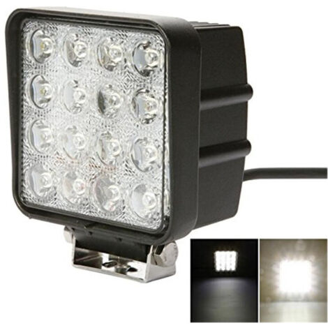 16 LED 48W Халоген Водоустойчива Разпръсната Flood Светлина Работна Лампа 10-30V за Ролбар АТВ, Джип