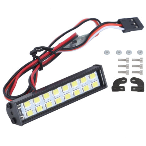 16 LED pour Voiture RC - Barre Lumineuse Universelle 55mm - Accessoire Éclairage Tout-Terrain