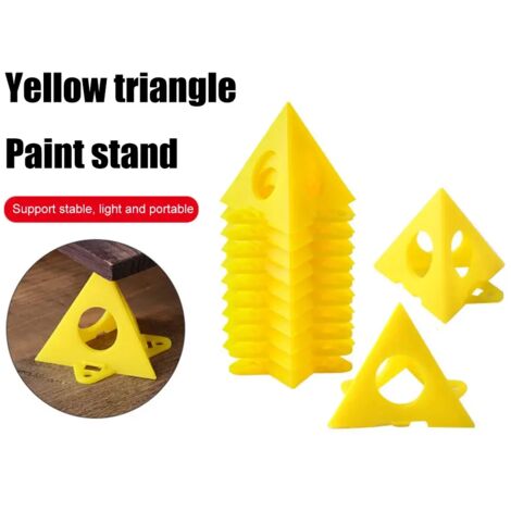 16 mini soportes de pintura, almohadillas de pintura triangulares y pies para trabajar la madera, accesorios de carpintería