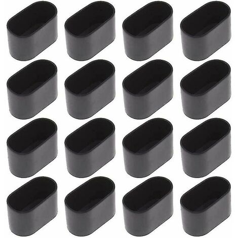 16 oval end caps for table and chair, 15 x 30 mm.