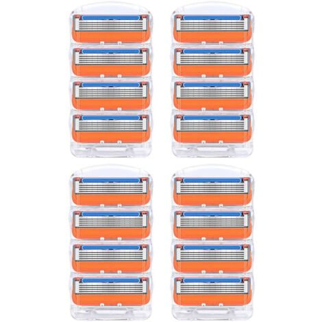 RQIURPN 16 Packs Of 5 Blades For Gillette Fusion Proglide Power Replacement Razor Kit