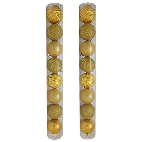 16 Palle cm 10 sfera palline per decorazione addobbo albero di natale oro antico
