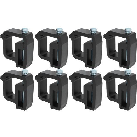16 Pcs Camion Lit Cap Topper Montage Pinces Camper Shell Clips Remplacement pour Chevy Silverado 1500 2500 3500 Noir