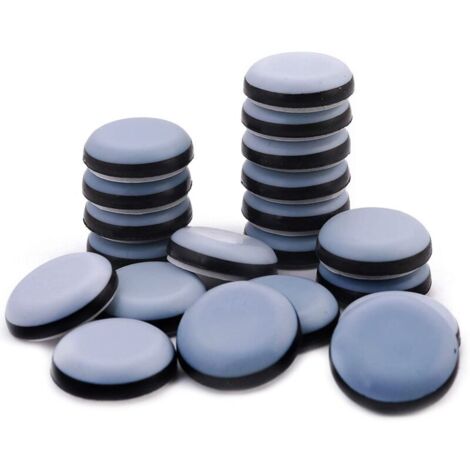 16 PCS Patins de Meubles, Patins en Téflon Auto-Adhésifs Patins pour Meubles Protection, Rond, Patin de Chaise(25 mm)