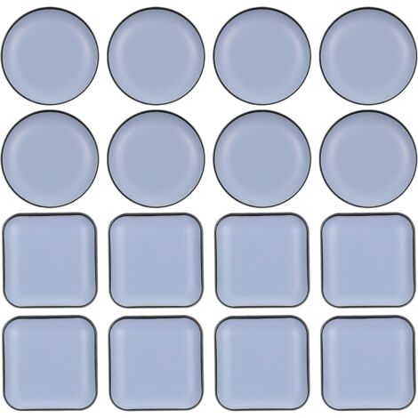 16 Pcs Patins pour Meubles Téflon Auto-adhésifs Patins en Téflon Patin Glisseur en Teflon Chaise de Planeur Professionnels pour Protéger Parquet Stratifié et Tapis Protection pour Meubles GROOFOO