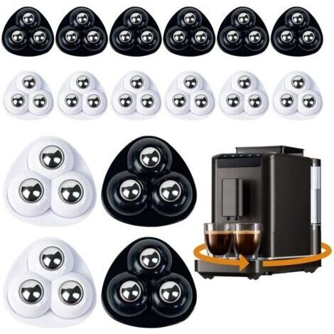 16 Pcs Petite Roulettes pour Meubles Auto-adhésives en PVC,3 Trous Mini Roulette meuble de Meubles à 360 Degrés,pour pour Transporter Des Appareils de Petits Meubles, de Fleurs Ornements