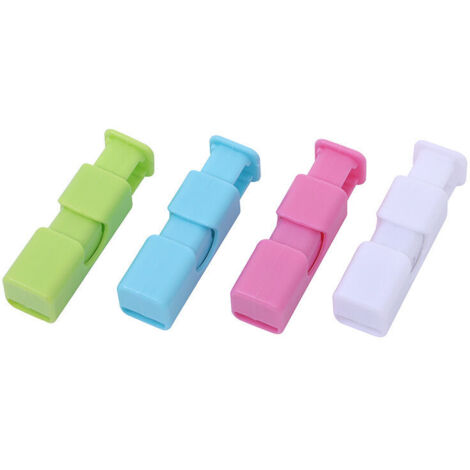 16 PCS Pinces à Sac à Pain, Fermeture Sachet Alimentaire, Pince Alimentaire Fermeture Réutilisables, Pinces à Sac, Poignées Antidérapantes, Faciles à Presser et à Verrouiller (4 couleurs)