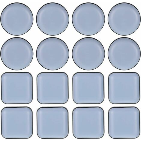 16 Pcs Teflon Furniture Glides Self-adhesive Teflon Pads Teflon Glider Glider Glider Chair Professional for Protecting Laminate Flooring and Carpet Furniture Protection