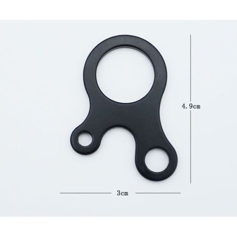16 pcs Tendeur de Corde en Alliage d'Aluminium, Tendeur de Cordon Tendeur à Trois Trous, Ajusteur Boucle de Corde de Tente, Léger, pour Tente Bâche Randonnée Camping