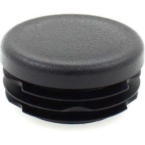 16 Pices - Bouchons Embouts Rondes Nervurs Pour Pieds Tubulaires De Meubles, Tables & Chaises (25mm)