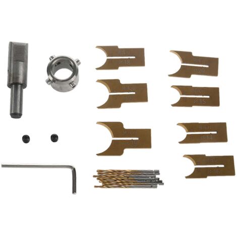 16 Pièces Fraises Carbure Perçage Perles 14-25mm - Set Outils Bijoux
