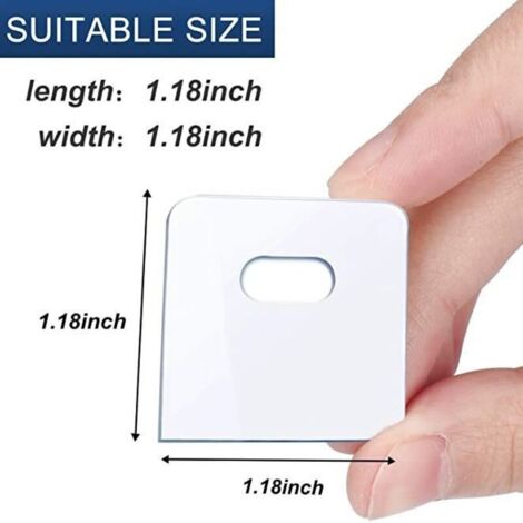 (16 pièces) Onglets de réparation de stores verticaux transparents, onglets de stores verticaux/fixateurs de stores pour lattes et pièces de remplacement de stores verticaux