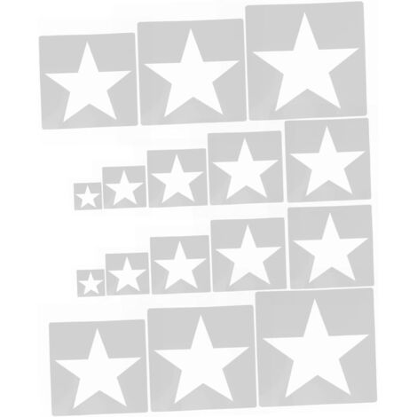 16 Pièces Pochoirs Réutilisables Lot de Modèles pour Peinture sur Mur