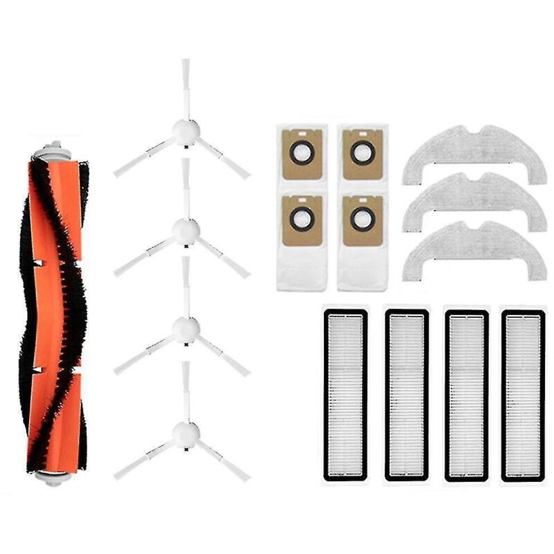 Lot de 16 accessoires pour robot balayeur STYTJ05ZHM - Balai principal - Buste latéral - Brosse - Filtre - Sac