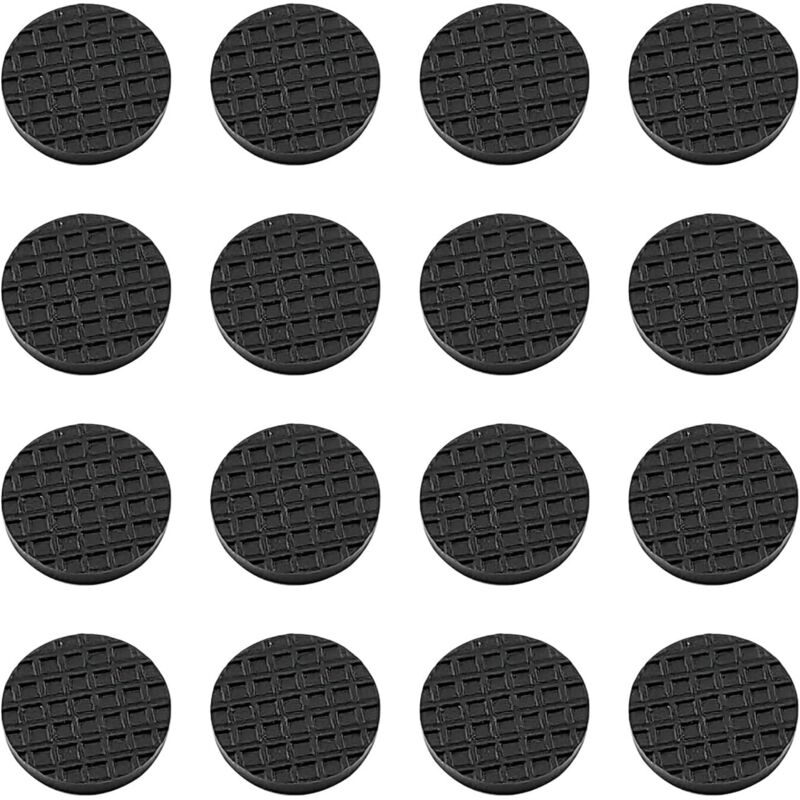 16 Pièces Protection pour Meubles Patin Antiderapant, Tampons Autocollant, Protecteur de Sol Tampon, Ronds, 20MM