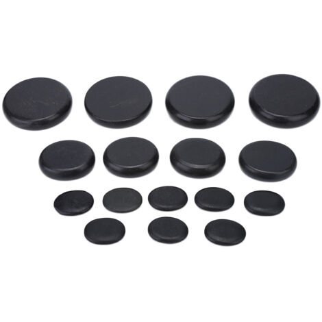 16 pierres de massage naturelles ovales pour spa et salon de beauté, pack de 16