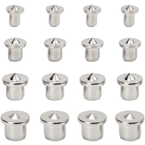 16 piezas de herramientas de centrado para espigas de alineación de madera, para carpintería, 6 mm, 8 mm, 10 mm y 12 mm (sólidas)