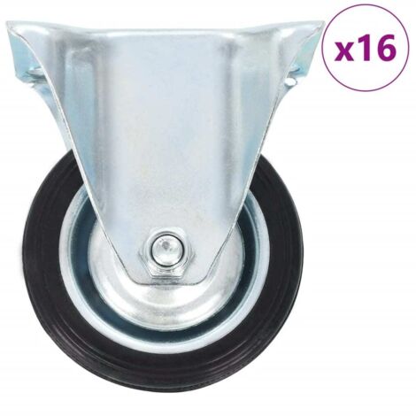16 Stk. Bockrollen 75 mm vidaXL