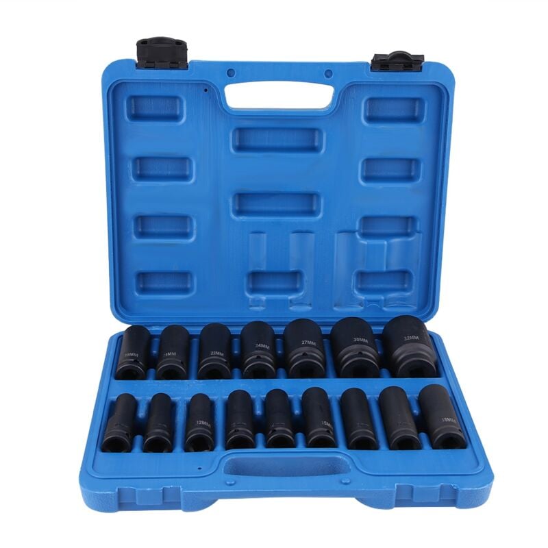 Image of Kkmoon - 16 Stück pneumatische Verlängerungshülsen, blaue Kunststoffbox
