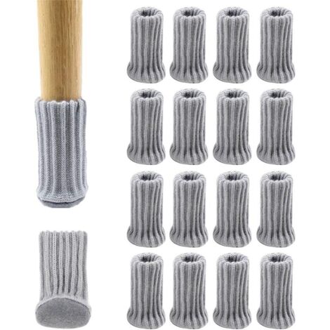 16 Stück Möbelsocken, Stuhlsocken, passend für Durchmesser von 2,5 bis 5,1 cm, elastisch, dicke Unterseite.