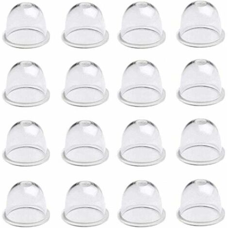 16 Stück Vergaser-Ansaugballenpumpe, 19 mm Kraftstoff-Ansaugballen, für Trimmer, Freischneider, Rasenmäher, Kettensäge