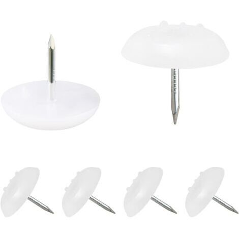 16 Stuhlbeingleiter, Möbelgleiter, Antirutschpads, für genagelte Möbel und zum Schutz der Bodenbeine, 18 mm