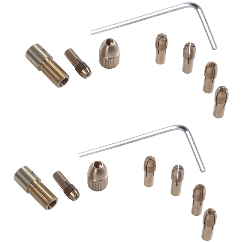 Image of 16-tlg 0.5-3mm Bohrfutter Spannzangen Satz Schnellspannfutter fuer Mini Werkzeuge