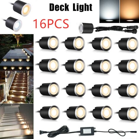 16 x φ32mm LED Deck Head Light Kits IP67 Impermeable Bajo voltaje 12V - Luz calida