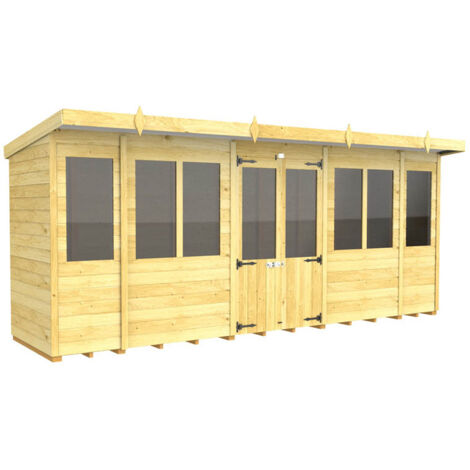 16 x 4 Pent Summer House