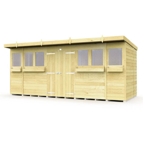 16 x 7 Summer Pent Shed