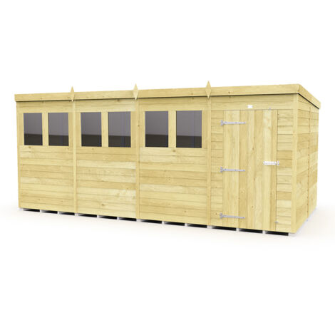 16 x 8 Pent Shed